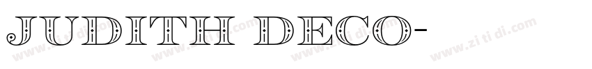Judith Deco字体转换